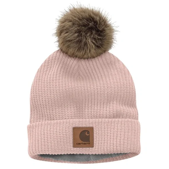 Carhartt | Accessories | Womans Rose Pink Pom Pom Knit 